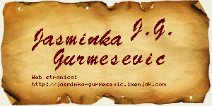 Jasminka Gurmešević vizit kartica